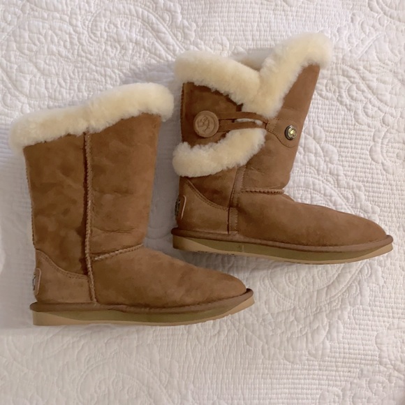 Australia Luxe Collective Nordic Shearling Short Boot Chestnut 7 7.5 38 - Picture 7 of 15